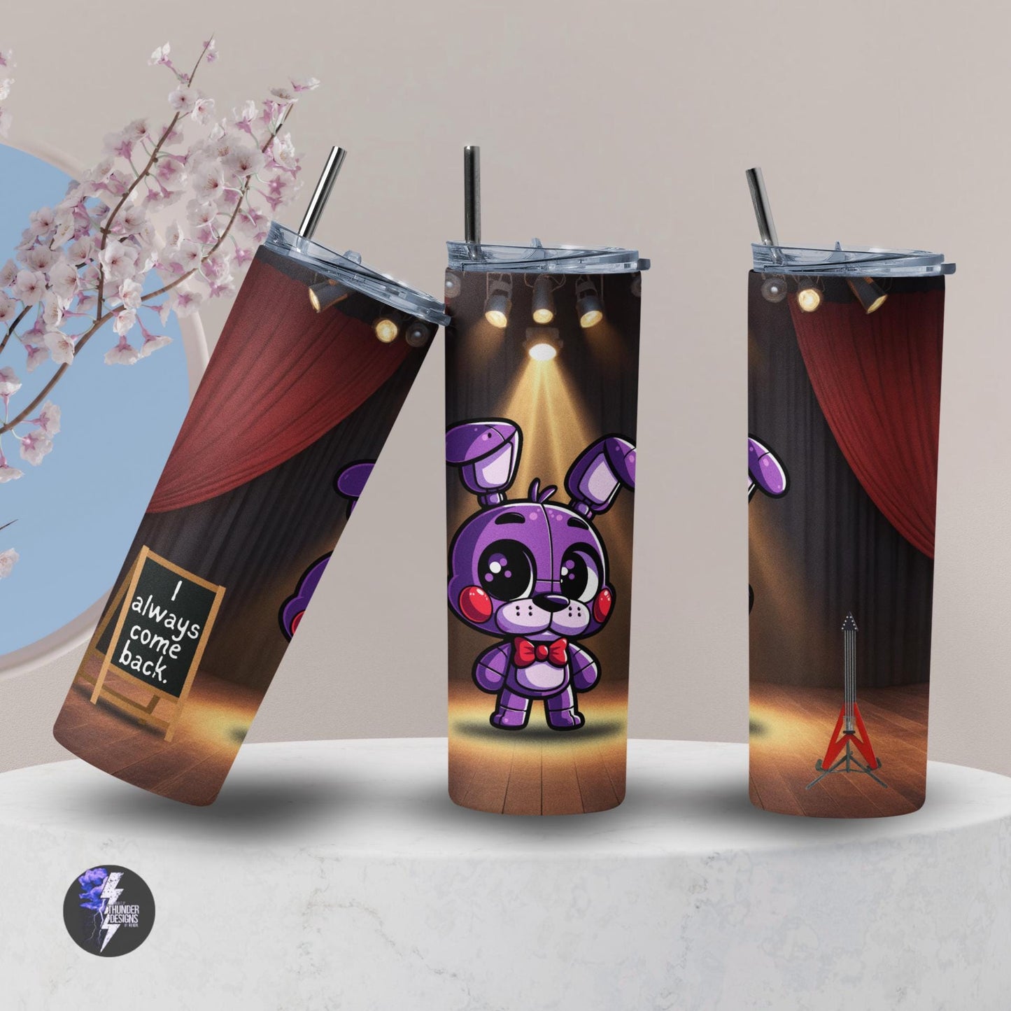 Bonnie the Bunny! Five Nights at Freddy’s Tumbler, 20 oz tumbler, gift