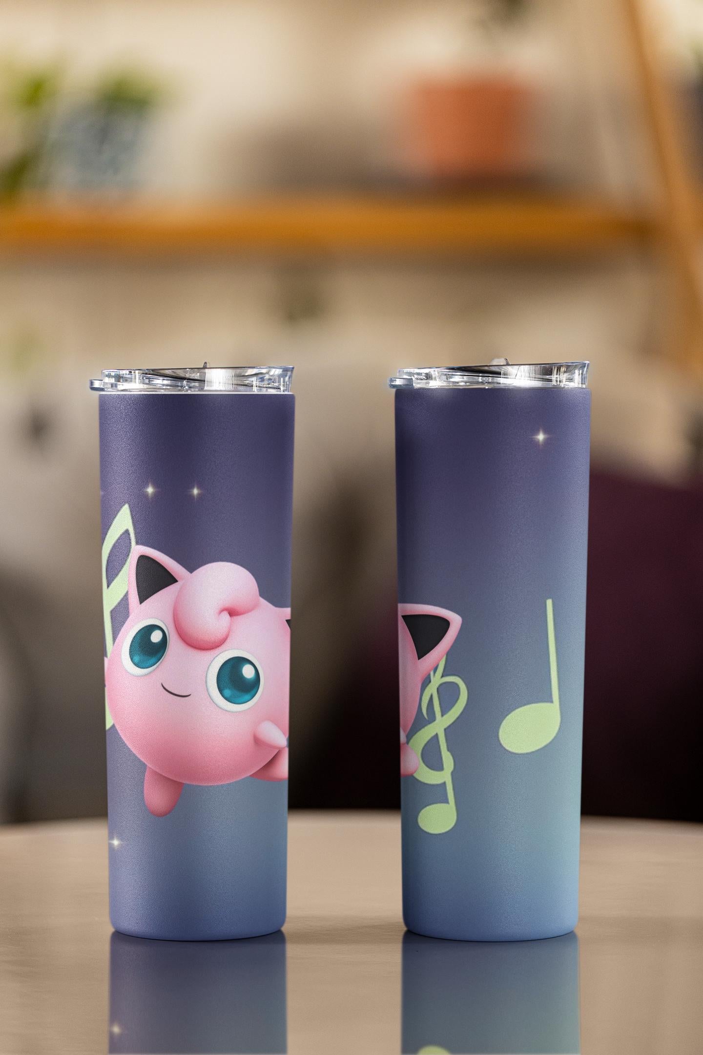 Jiggly Puff! Music Note Tumbler. Pokémon, 20 oz tumbler, gift