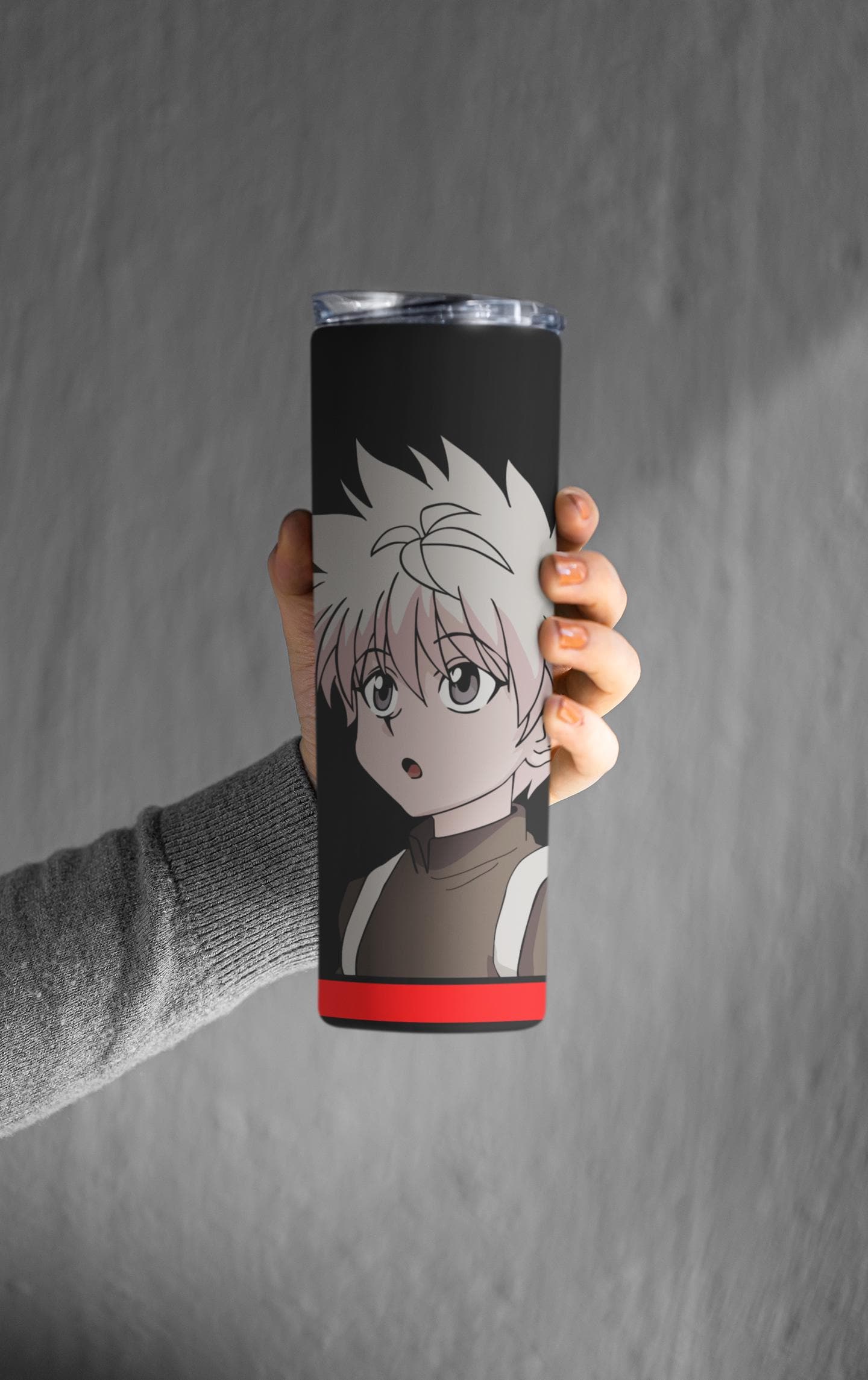 Anime Inspired | Killua Zoldyck Anime Merch – Hunter x Hunter Fan Art | Chibi Sticker, Tumbler, Tee, Keychain | Anime Gift for Otaku Fans