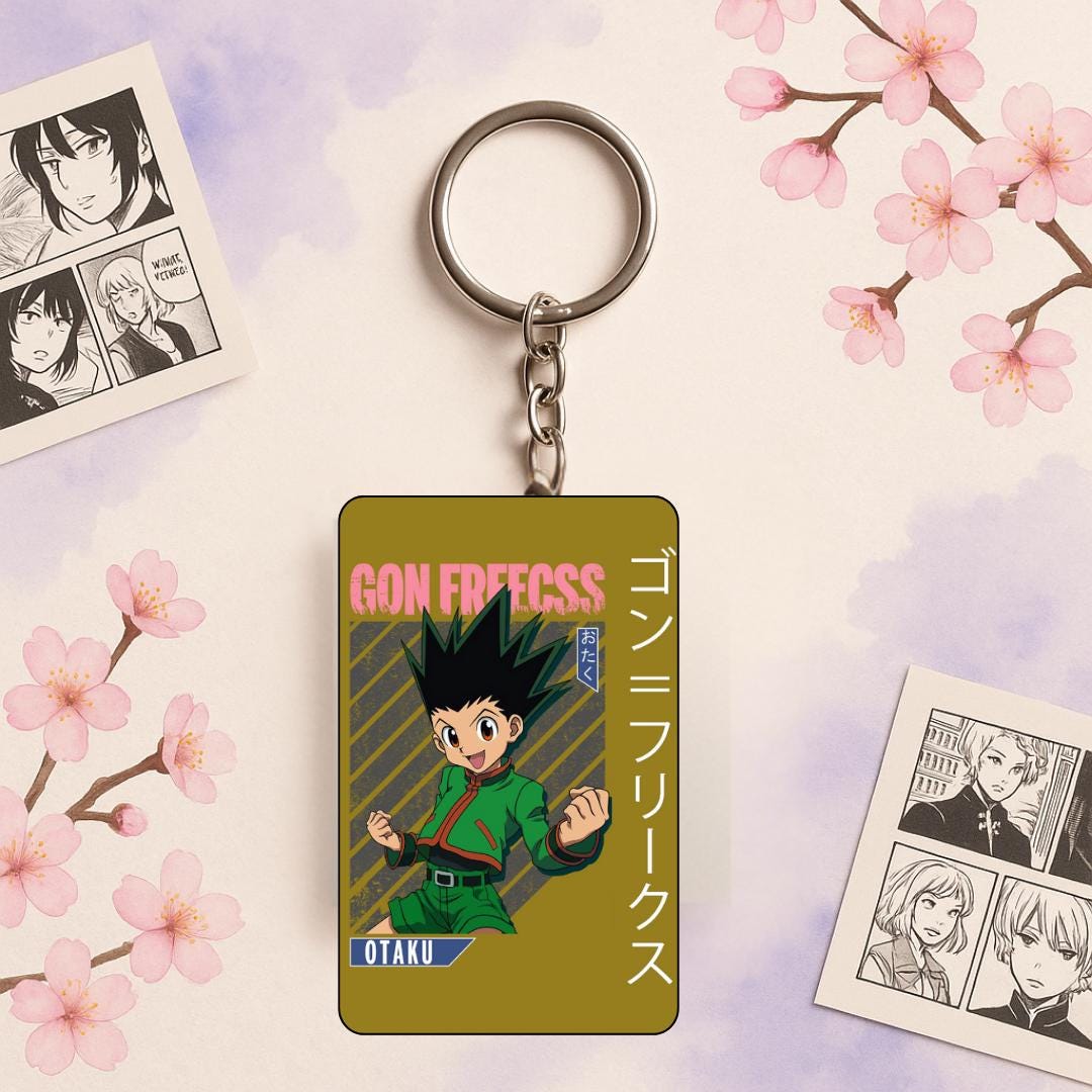 Anime Inspired | Gon Freecss Anime Merch – Hunter x Hunter Fan Art | Tumbler, Keychain | Anime Gift for Otaku & Collectors