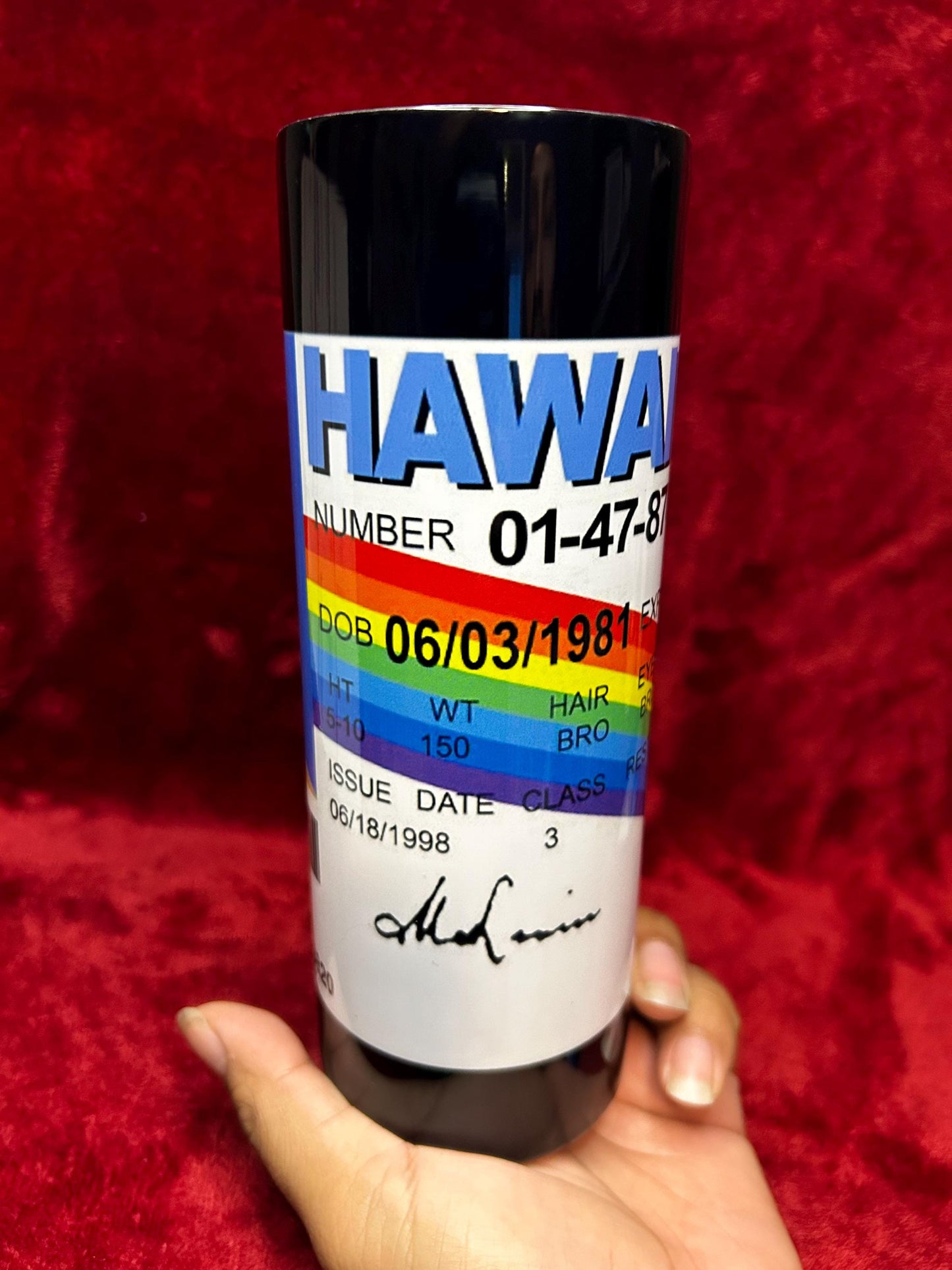 McLovin ID Tumbler. 20 oz tumbler, perfect gift