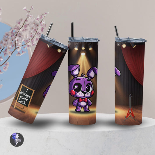 Bonnie the Bunny! Five Nights at Freddy’s Tumbler, 20 oz tumbler, gift