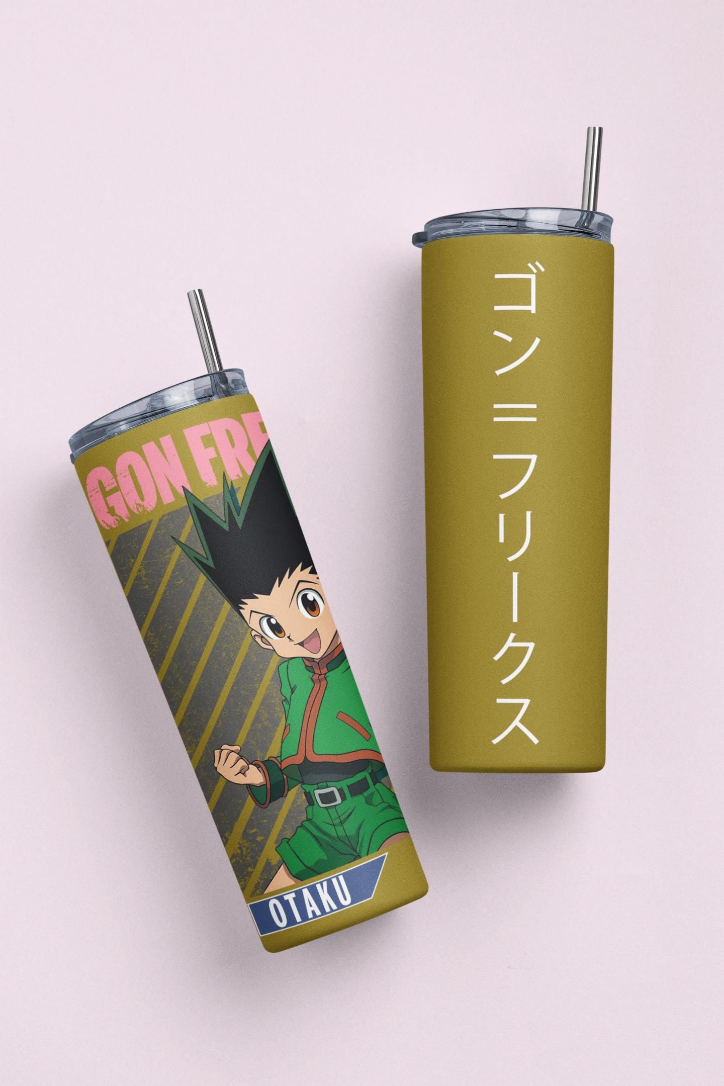 Anime Inspired | Gon Freecss Anime Merch – Hunter x Hunter Fan Art | Tumbler, Keychain | Anime Gift for Otaku & Collectors