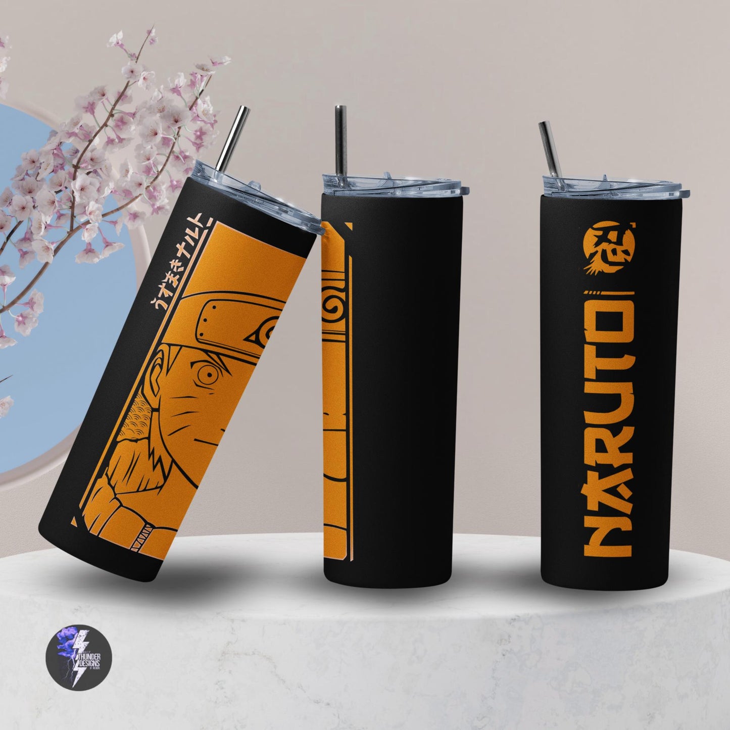 Anime Inspired | Naruto Uzumaki Anime Merch – Classic Naruto Fan Art | Tumbler, Keychain | Ninja Gift for Otaku & Anime Fans
