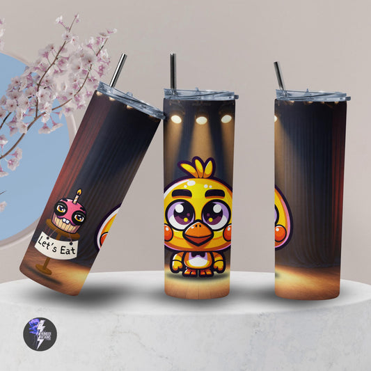 Chica the Chicken! Five Nights at Freddy’s Tumbler, 20 oz tumbler, gift