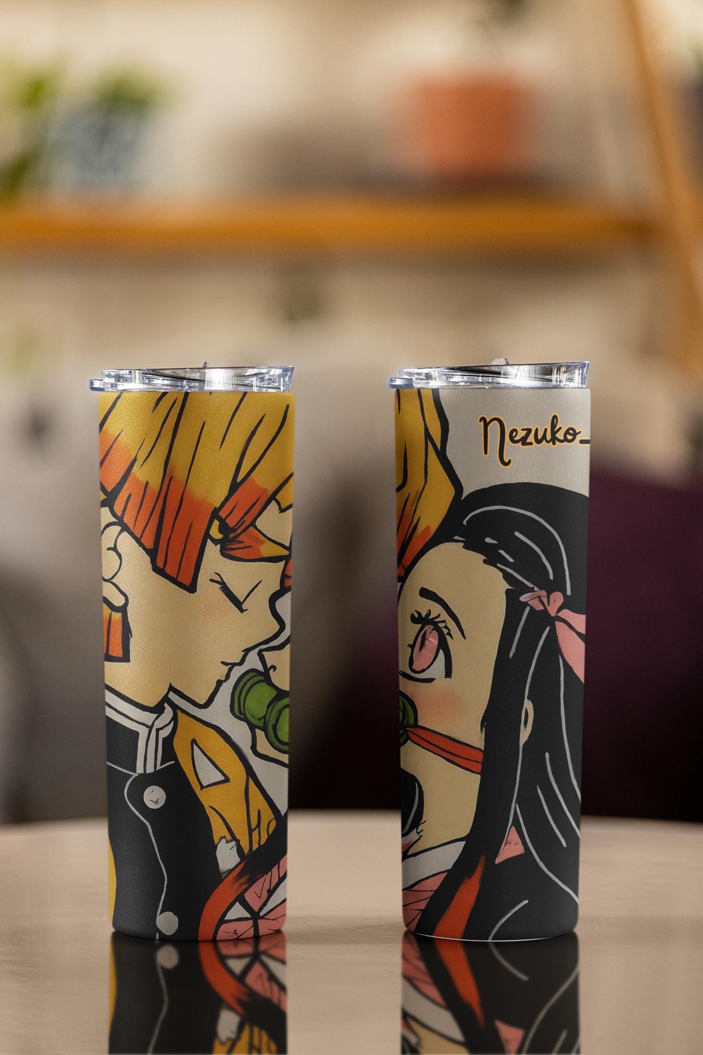 Anime Inspired Love, Anime Tumbler, Hot and Cold Drink Tumbler, Reusable, Custom Gift