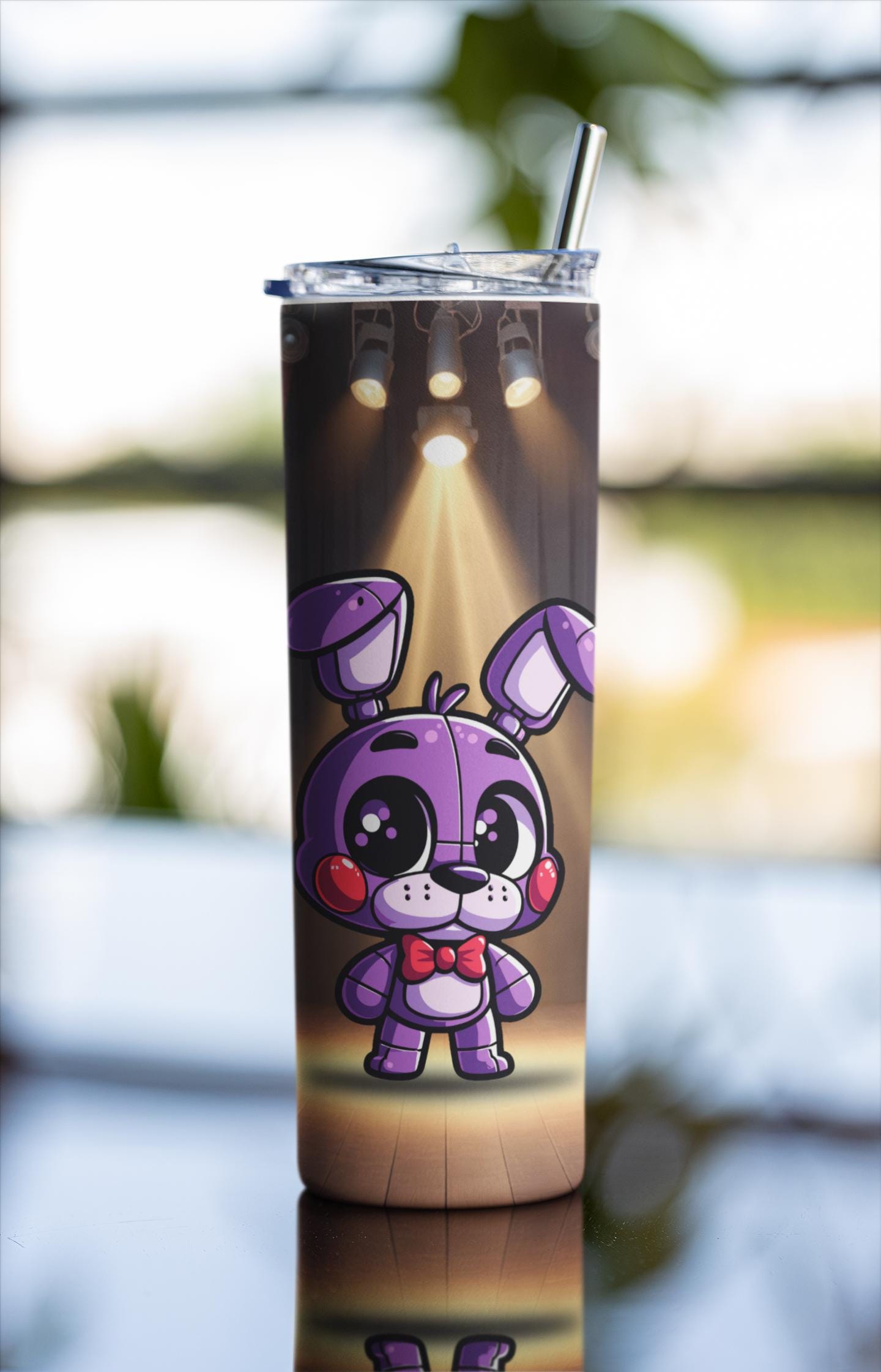 Bonnie the Bunny! Five Nights at Freddy’s Tumbler, 20 oz tumbler, gift