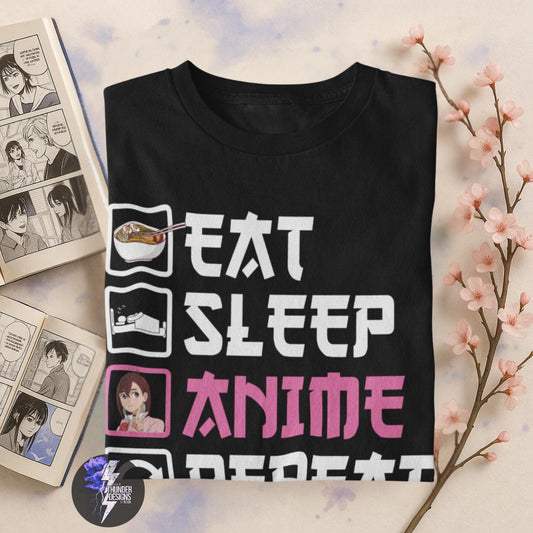 Eat Sleep Anime Repeat Dandadan Shirt | Momo Ayase | Anime T-Shirt, Dandadan Merch, Otaku