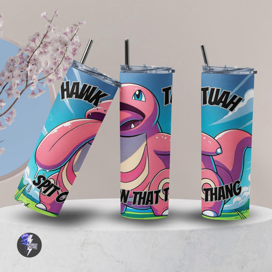 HAWK TUAH, Spit on that thang tumbler, Pokémon inspired 20 oz Tumbler, gift