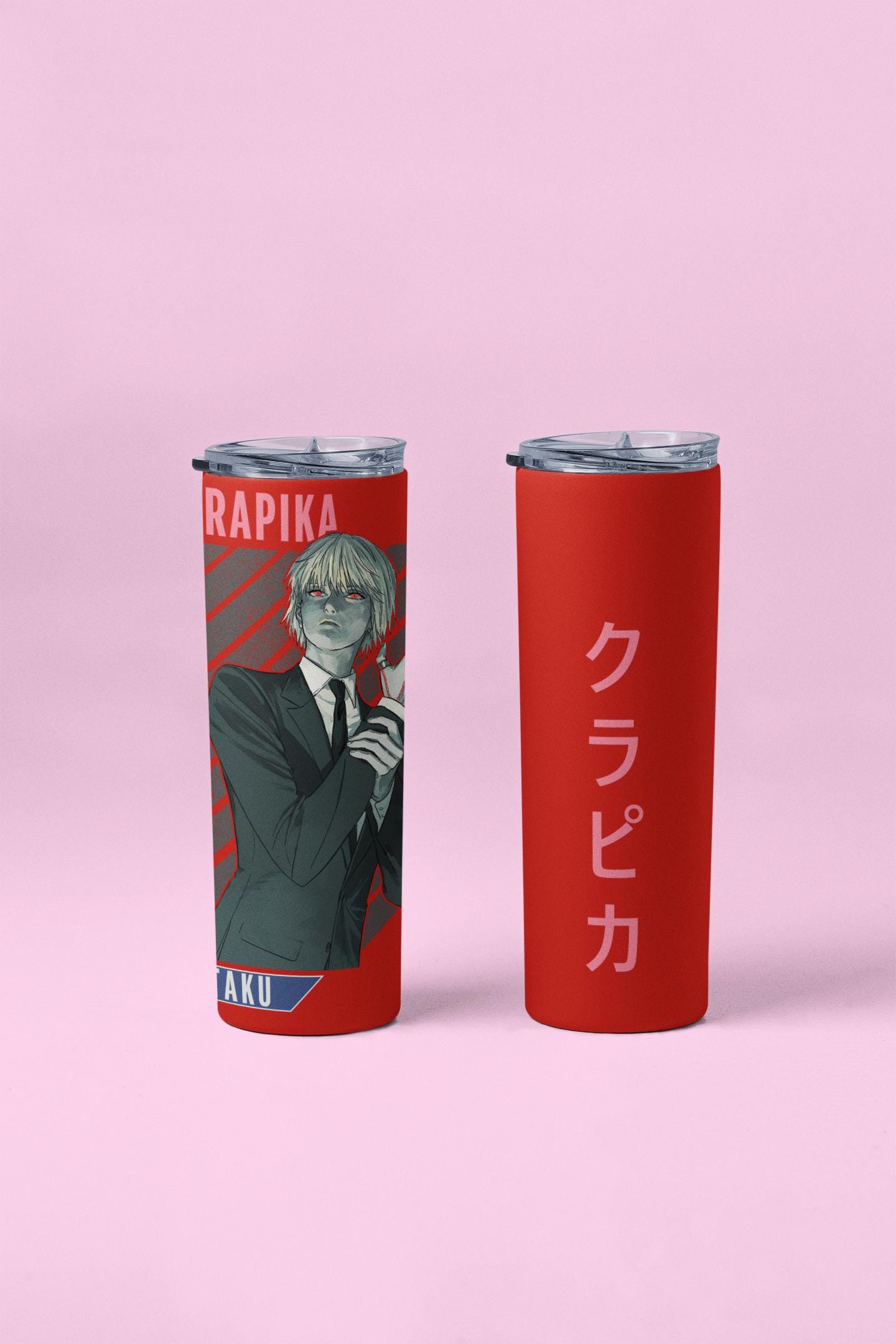 Anime Inspired | Kurapika Anime Merch – Hunter x Hunter Fan Art | Tumbler, Keychain | Anime Gift for Otaku & Collectors