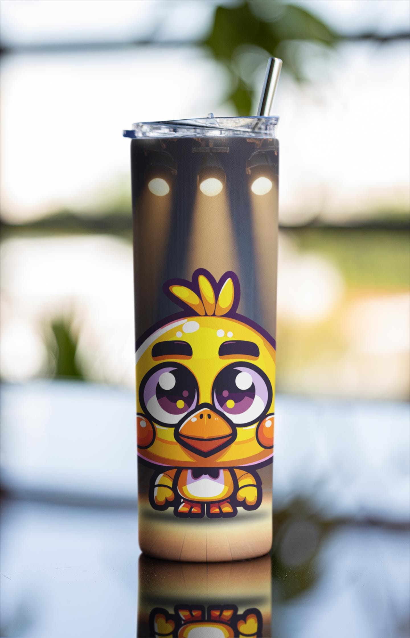 Chica the Chicken! Five Nights at Freddy’s Tumbler, 20 oz tumbler, gift