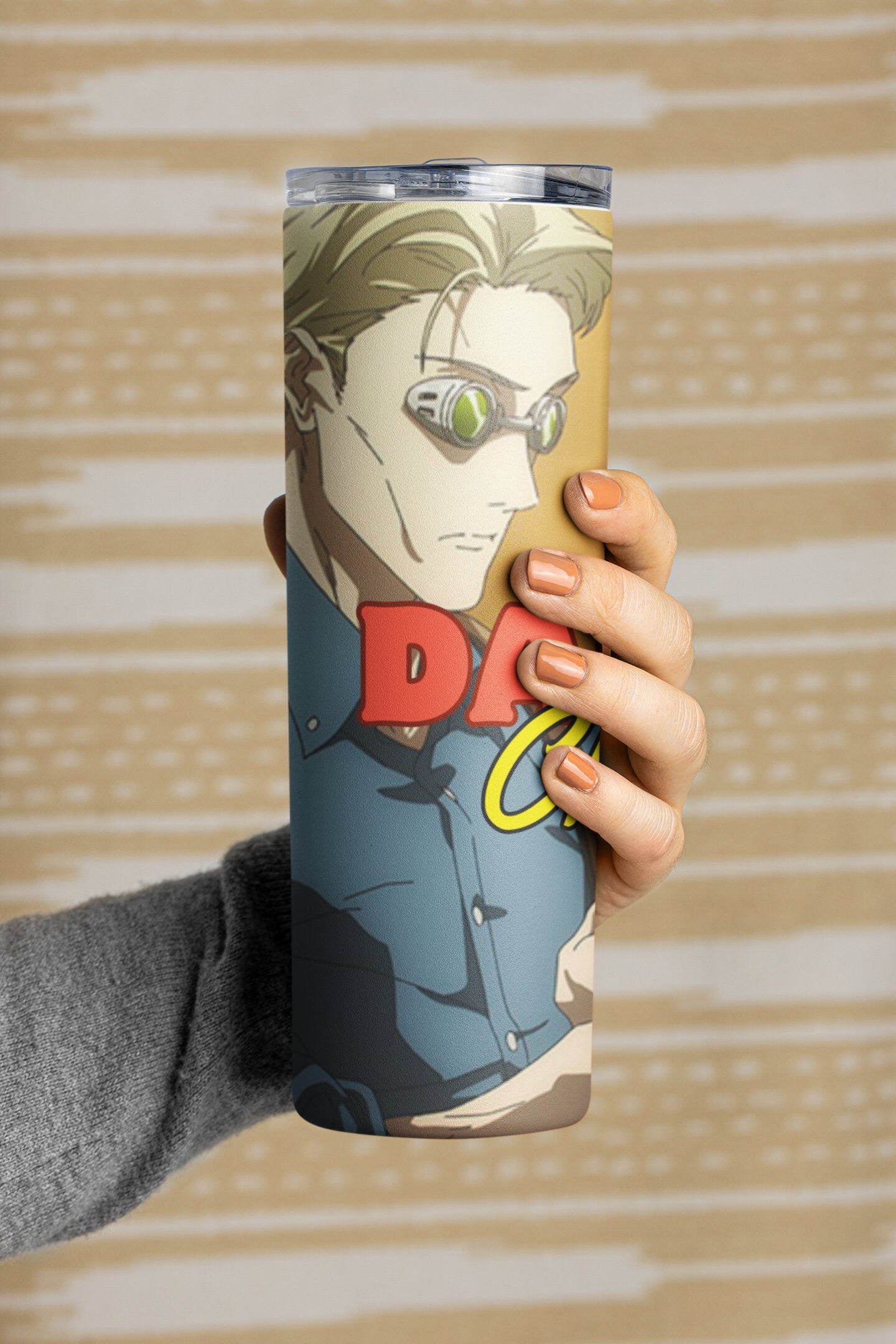 Daddy Chill Tumbler. Anime Inspired 20 oz tumbler, gift